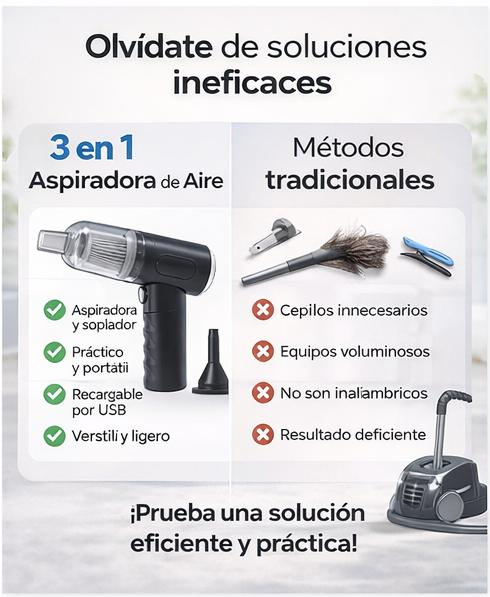 Premium-El mini aspirador portátil que reemplaza a 3 aparatos grandes🤯