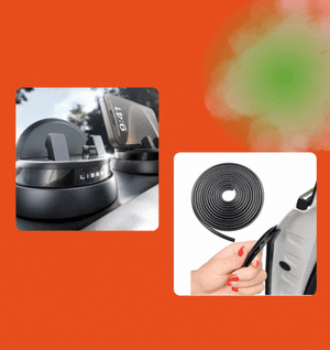 Soporte 360 para teléfono+ Tiras protectoras para las puertas del auto