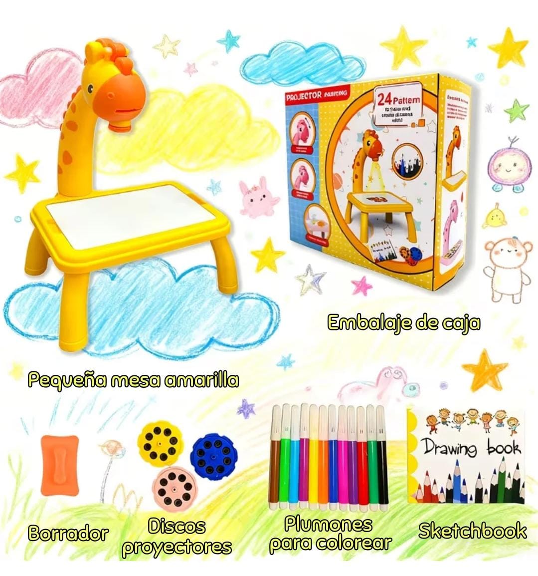 Kit Mesita Proyector Educativo - Diversión Sin Pantallas🌟